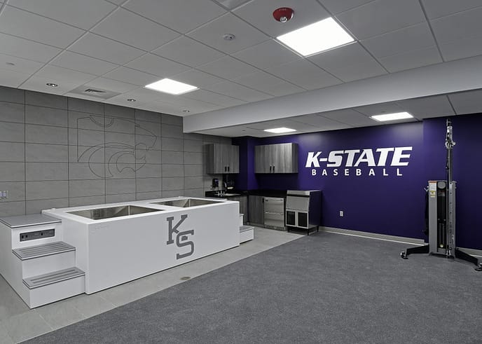 K-State baseball's new training room at Tointon Family Stadium in Manhattan, Kansas on January 18, 2020.