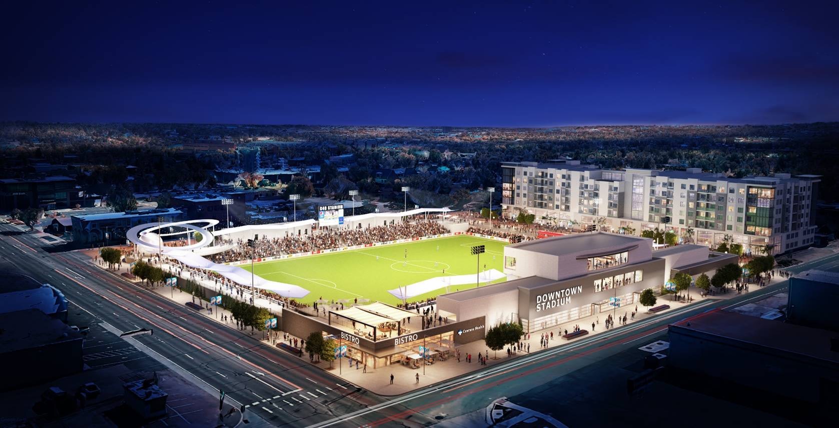 Switchbacks FC Downtown Stadium GE Johnson